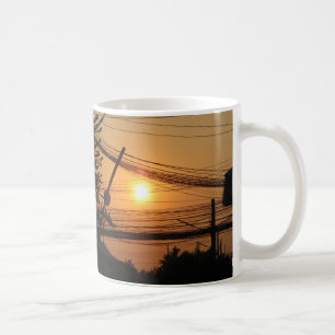 Caneca De Café Pôr do sol conectado ... Krung Thep, Tailândia