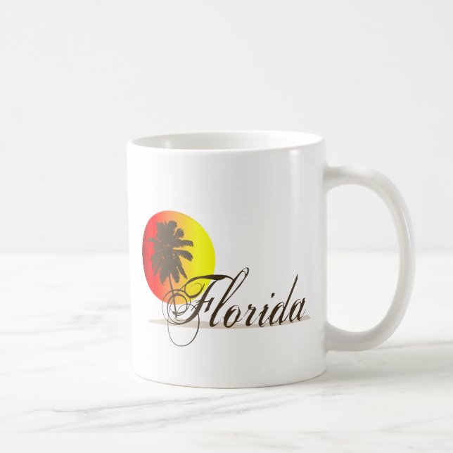 Caneca De Café Por do sol de Florida (Direita)