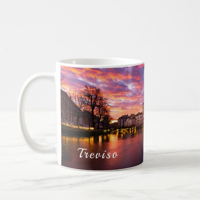 Caneca De Café Pôr do sol de Natal em Treviso (Esquerda)