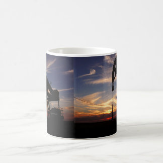 CANECA DE CAFÉ POR DO SOL DO CAMPO PETROLÍFERO