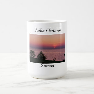 Caneca De Café Por do sol do Lago Ontário