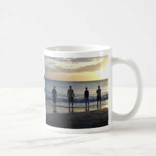 Caneca De Café Pôr do sol na praia de Maui, Havaí
