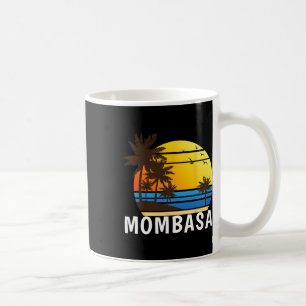 Caneca De Café Pôr do sol na praia de Mombasa Homens Mulheres Cri