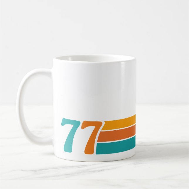 Caneca De Café Pôr do sol retrô 77 (Esquerda)