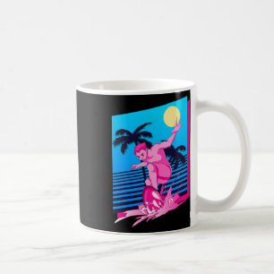 Caneca De Café Pôr do Sol Synthwave Surfista Palmeiras Surf 80 Ar