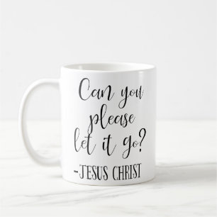 Caneca De Café Por favor, deixe Jesus Cristo Branco