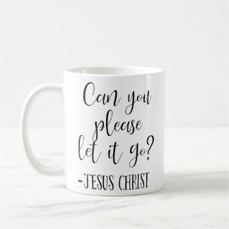 Caneca De Café Por favor, deixe Jesus Cristo Branco