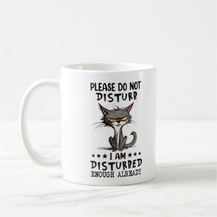 Caneca De Café Por Favor Não Perturbe Já Estou Perturbado O Sufic