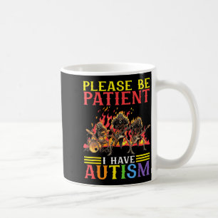 Caneca De Café Por Favor Seja Paciente Eu Tenho Autismo Esqueleto