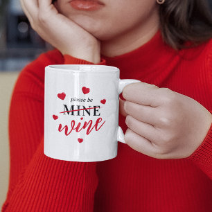 Caneca De Café Por Favor Seja Vinho