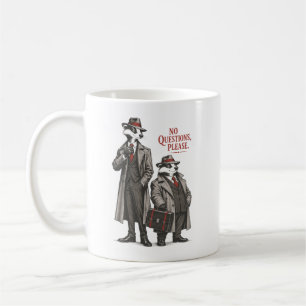Caneca De Café Por Favor, Sem Perguntas Design de Texugo Dupla En