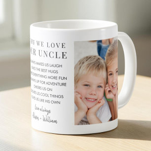 Caneca De Café Por Que Amamos a Foto do Nosso Tio