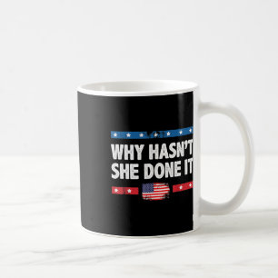 Caneca De Café Por que ela não fez isso Retro 2025 Eleição Trump