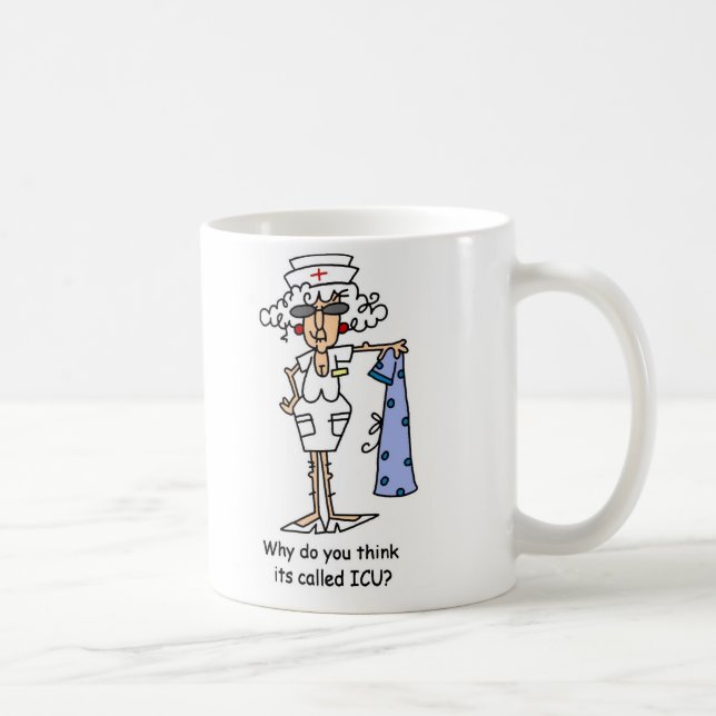 Caneca De Café Por que você o pensa chamou ICU? (Direita)