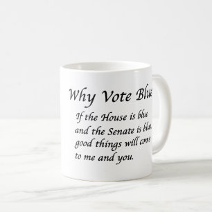 Caneca De Café Por que votar azul em 2022
