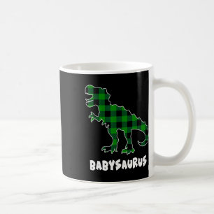 Caneca De Café Por Saurus T-rex Dinossauros Xadrez Dia de São Pat
