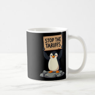 Caneca De Café Pôr Termo Às Tarifas De Penguim Anti-Pautal Engraç