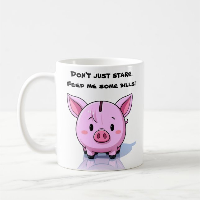 Caneca De Café porco atrevido (Esquerda)