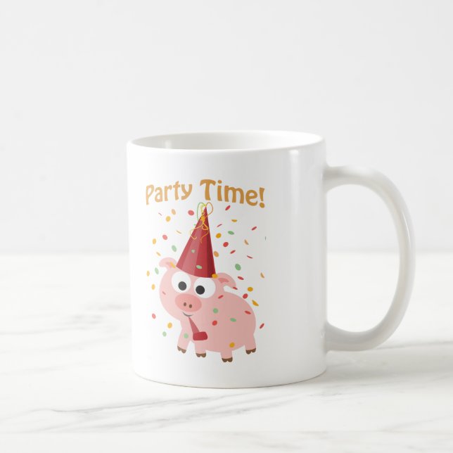 Caneca De Café Porco de confetes para festa (Direita)