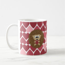Caneca De Café Porco e corações