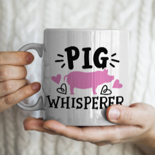 Caneca De Café Porco engraçado Pig Whisperer