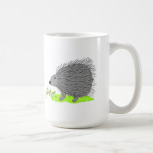 Caneca De Café Porco-espinho de desenho animado