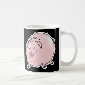 Caneca De Café porco gordo do bobo