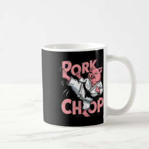 Caneca De Café Porco Karatê Costeleta de Porco Porco Engraçado Pu