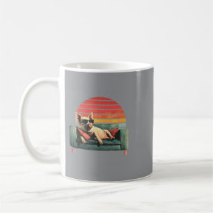Caneca De Café Porco Legal Vintage Dia Dos Pais Engraçado Amante