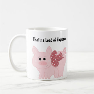 Caneca De Café Porco Rosa Humorístico com Dito Popular