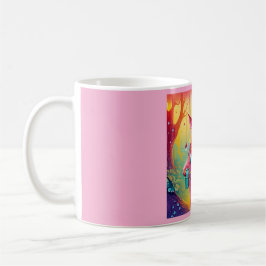 Caneca De Café Porco Rosa O Cowboy
