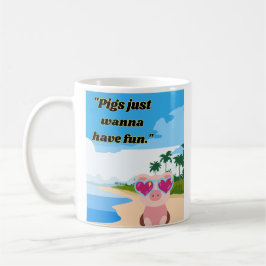 Caneca De Café porcos querem se divertir
