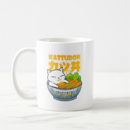 Caneca De Café Pork Katsudon Cat