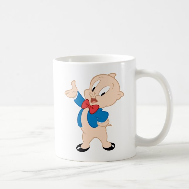 Caneca De Café Porky Pig | Dose clássica (Direita)