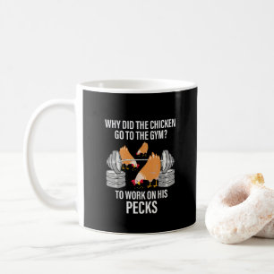 Caneca De Café Porque É Que O Galho Foi Para O Animal Engraçado?