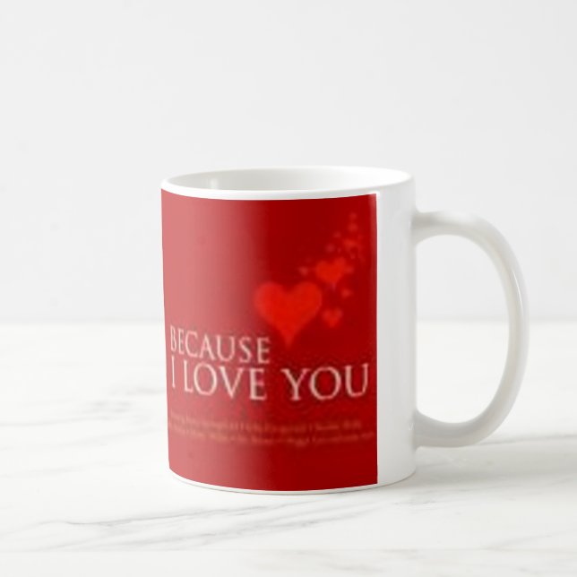 Caneca De Café porque eu te amo (Direita)