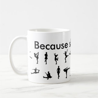 Caneca De Café porque patinar é vida