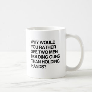 CANECA DE CAFÉ PORQUE VOCÊ PREFERENCIALMENTE VERIA DOIS HOMENS