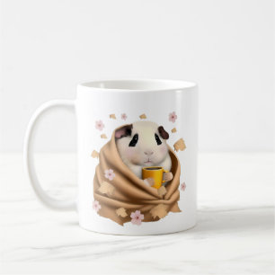Caneca De Café Porquinho-da-índia Em Um Cobertor, Outono, Camisa