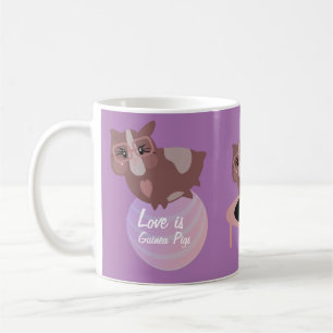 Caneca De Café Porquinhos-da-índia Fofos se Exercitando