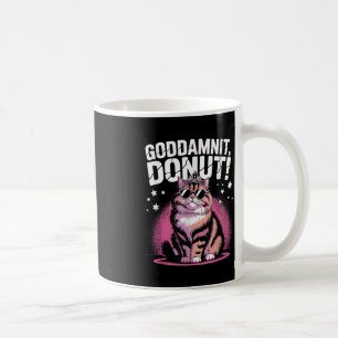 Caneca De Café Porra Donut Princesa Engraçada Olhos de Gato