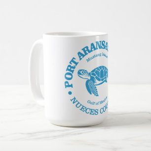Caneca De Café Port ArKansas (tartaruga marinha)