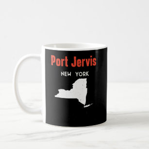 Caneca De Café Port Jervis New York State America Viagem Nova