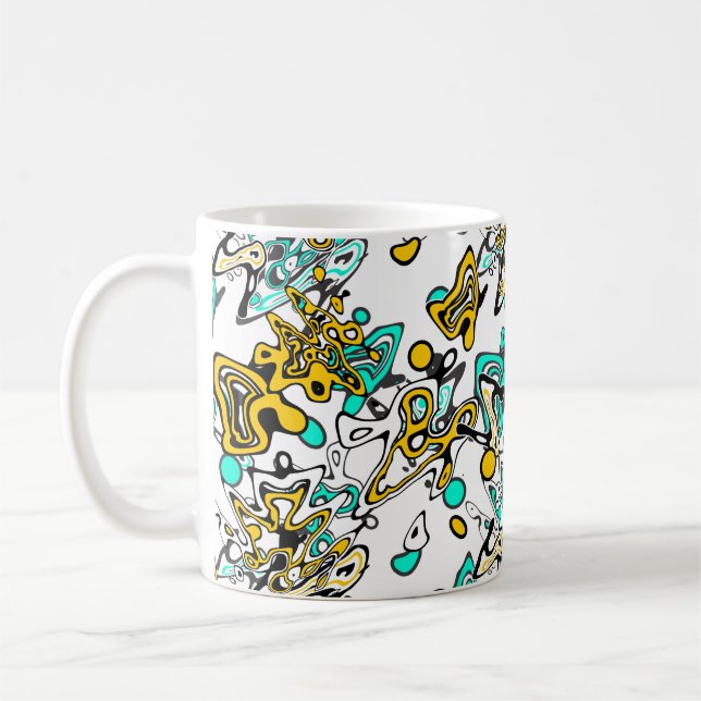 Caneca De Café Porta, abstrato (Esquerda)