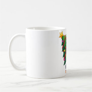Caneca De Café Porta-árvore de Natal de Pinguim