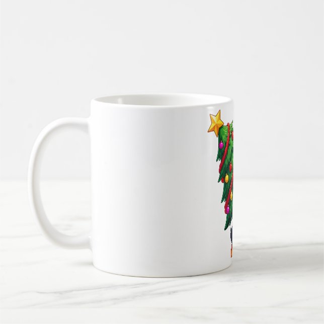 Caneca De Café Porta-árvore de Natal de Pinguim (Esquerda)