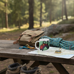 Caneca De Café Porta copos do cilindro colorido vermelho