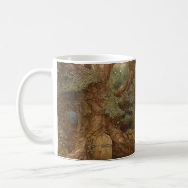 Caneca De Café Porta de Fada da Floresta (Esquerda)