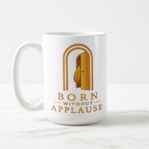 Caneca de Café Porta Dourada e Pena Inspiradora