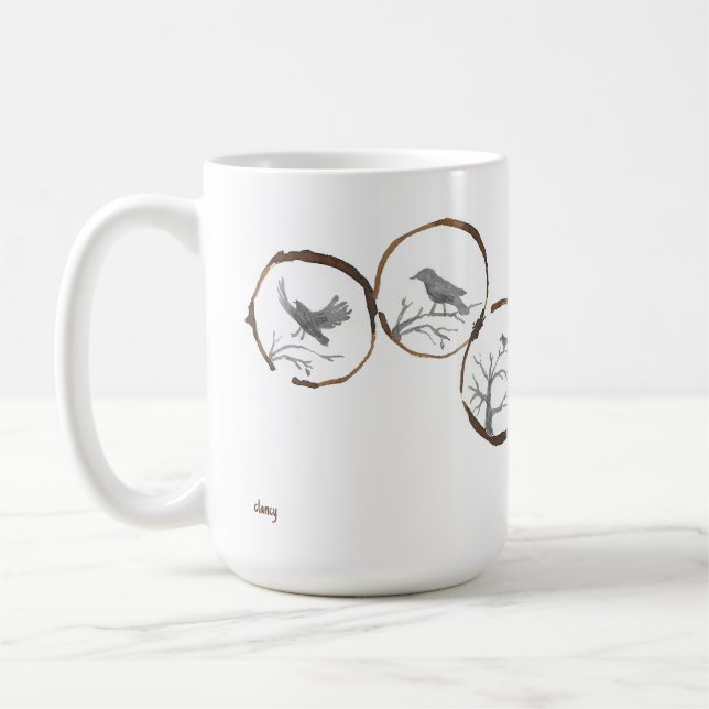 Caneca De Café Portal Crow do Anel do Café (Esquerda)